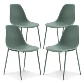 X18.25 Poly And Bark 194410007688 Dining Chair 21.75 Inch X34 Pistachio Green Indoor Set Of 4