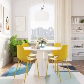 Poly And Bark 194410020519 Isla Chair In Sunburst Yellow Set Of 4