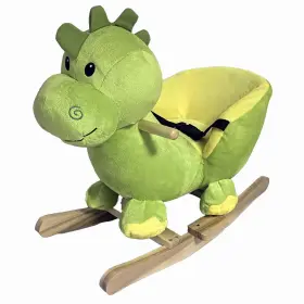 Ponyland 888865000515 Music Rocking Chair - Dinosaur Animal Wooden Ride-on Rocker Handlebars