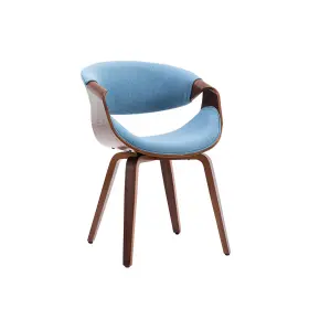 Porthos Home 810081243209 Abi Dining Chair With Cushioned Back And Seat In Fabric Upholstery Curved