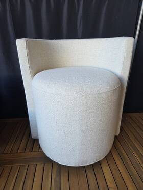 Pottery Barn 6697209 Balboa Accent Chair Performance Boucle Oatmeal 25x23x27
