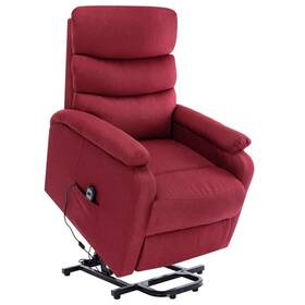 Power Lift Massage Recliner Wine Red 720286029046 100% Polyester Iron Standard