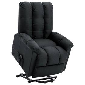 Power Lift Recliner Dark Gray Fabric 720286031568