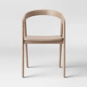 76615523 Project 62 Lana Wood Armed Dining Chair Natural -