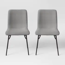 83874519 Project 62 2pk Turnbull Upholstered Dining Chairs Light Gray -