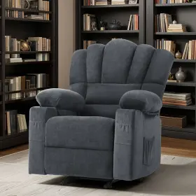 Beyshsmzt4 Qurious Corner Elderly Manual Recliner Chair Massage Sofa With Rocking And Heating Usb Cup Holder