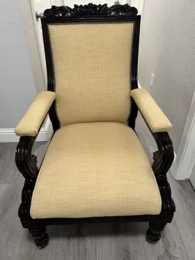 3501063 Ralph Lauren Home Mahogany Library Armchair
