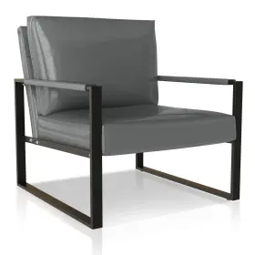 Recaceik 725538245883 Leather Accent Chairs Midcentury Modern Armchair - Scratch And Dent