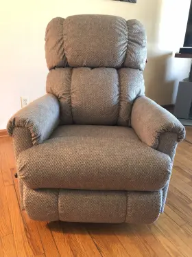 010512 Recliner La-z-boy Pinnacle Manual Rocking With Memory Foam Color Marble New