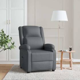 Recliner Anthracite Faux Leather 720286052976