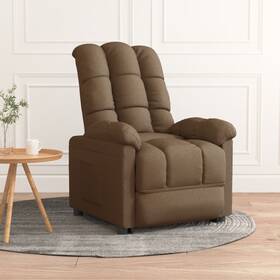 Recliner Brown 719883991436 100% Polyester Fabric Plywood Iron Standard