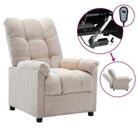 Recliner Cream Polyester Plywood Iron Sponge Pp Cotton Large 720286552223