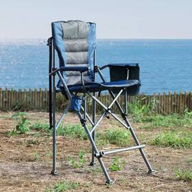 Redcamp Sp50122 Extra Tall Folding Chair With High Back And Hard Arms