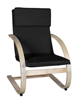 Regency Seating Inc. 843532021293 Mia Bentwood Reclining Rocking Chair Lightweight Ergonomic And Natural/black