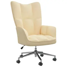 Relaxing Chair Cream White Velvet 720286425411
