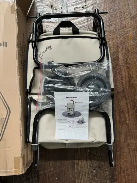 Rest-n-roll 777000200906 New Chair Multi-purpose Carryall With Seat Beige Color - Open Box