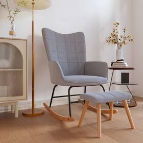 Rocking Chair Stool Light Grey 720286423899 With