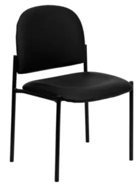 Ffif10435mbk Roseto Ffif10435 20-3/4 Inch W Steel Framed Vinyl Stackable Occasional - Black