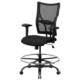 Ffif29503bk Roseto Ffif29503 27 Inch W Fabric Drafting Chair - Black