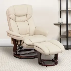 Ffif30887 Roseto Leathersoft Faux Leather 33 Inch W Recliner Chair