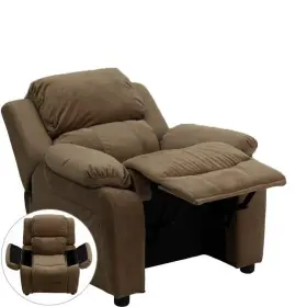Ffif35048bwn Roseto Ffif35048 28 Inch Tall Wood Framed Microfiber Standard Kids - Brown