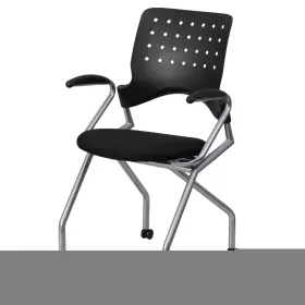Ffif47014bk Roseto Ffif47014 21.75 Inch W Fabric Stackable Chair - Black