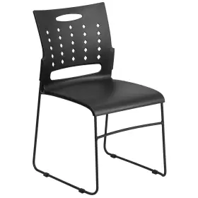 Ffif77674bk Roseto Ffif77674 Hercules 18 Inch W Metal Framed Stackable Occasional - Black