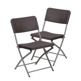 Ffif84882bwn Roseto Ffif84882 Hercules 18 Inch W Metal Framed Foldable Occasional - Brown