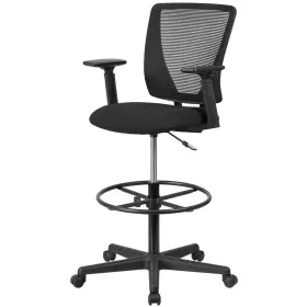 Ffif92259bk Roseto Ffif92259 26.25 Inch W Fabric Drafting Chair - Black