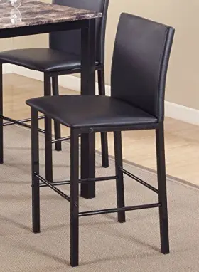 Roundhill Furniture 759526756822 Citico Counter Height Dining Chairs With Metal Frame Set Of 4