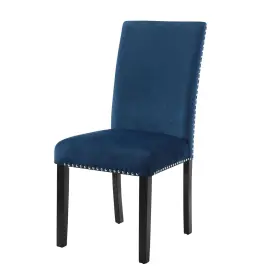 Roundhill Furniture 840155206151 Cobre Contemporary Velvet Dining Chair With Nailhead Trim