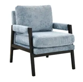 Ac303bu Roundhill Furniture Kelly Mid-century Modern Chenille Upholstered Accent Armchair Blue