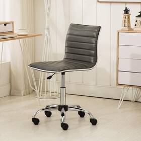 Roundhill Furniture Of1011gy Fremo Chromel Adjustable Air Lift Office Chair In Grey