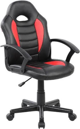 Rta-ks40-red Rta Products Kids Gaming And Student Racer Chair With Wheels Red 22d X 21.25w 35.25h In