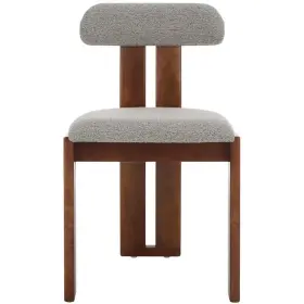1003746340 Safavieh Cayde Boucle Dining Chair - Dch8807 Grey/walnut