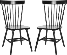 Safavieh 711181997712 Home Collection Parker Farmhouse Black Windsor Spindle Solid Wood Dinin