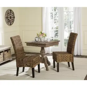Safavieh 889048020344 Avita Wicker Dining Chair - Set Of 2 Natural