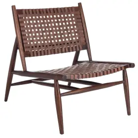 Ach1001b Safavieh Soleil Accent Chair - White And Natural Leather Home Woven Seating
