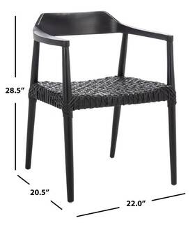 Safavieh Ach1005b Munro Lther Woven Accent Chair Reduced Price 2172777892