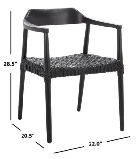 2172777892 Safavieh Ach1005b Munro Lther Woven Accent Chair Reduced Price