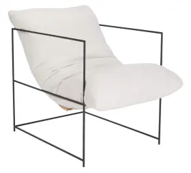 Ach4511a Safavieh Home Collection Portland Metal Ivory And Black Pillow Top Accent Chair