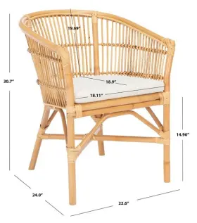 2172763961 Safavieh Ach6516a Olivia Rttn Acct Chair With Cush Reduced Price