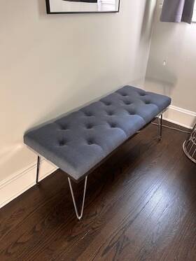 Safavieh Bm293816 Marcella Entryway Bench - Navy