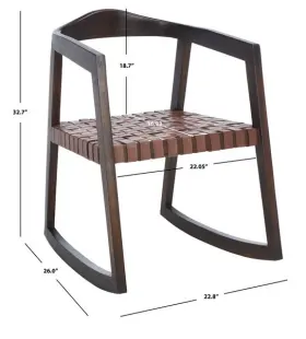 2172770540 Safavieh Dch4005d Willa Rocking Dining Chair Reduced Price