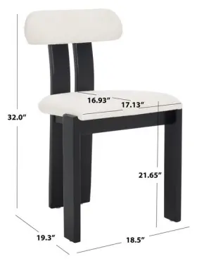 2172783525 Safavieh Dch8807e Cayde Boucle Dining Chair Reduced Price