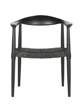 Fox1003b Safavieh Bandelier Arm Chair Black /
