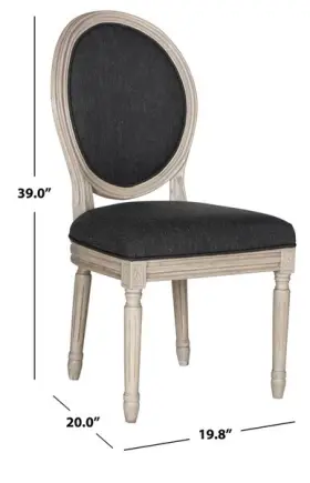 2172756793 Safavieh Fox6228k Holloway Oval Side Chair Reduced Price