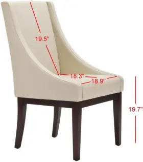 2172761323 Safavieh Mcr4500a Sloping Arm Chair Reduced Price