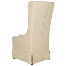 Mcr4501l Safavieh Becall 20ftfth Linen Dining Chair Black Hemp