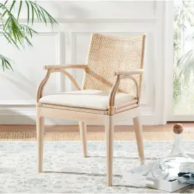 Sea4011c Safavieh Gianni Tropical Coastal Cushion Arm Chair - 21.5 Inch W X 23.5 L 32.3 H